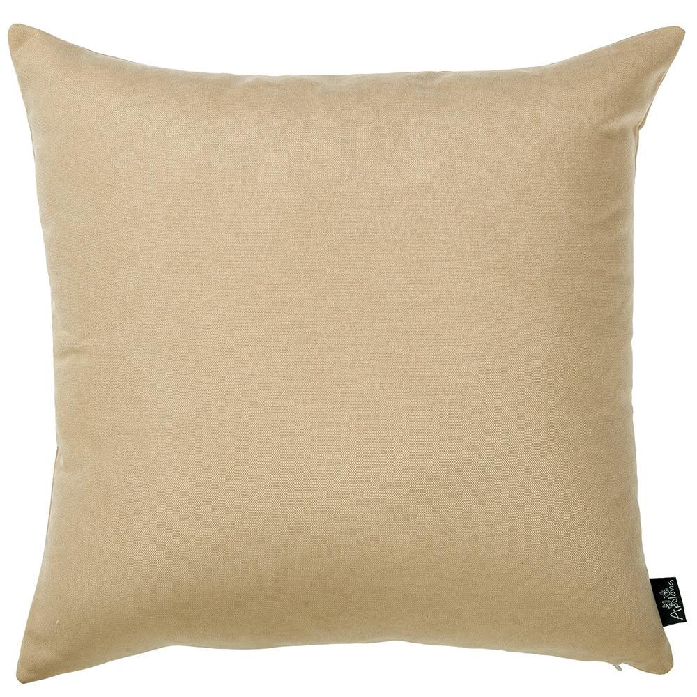 Set of Two 18" Beige Throw Pillow Covers-0