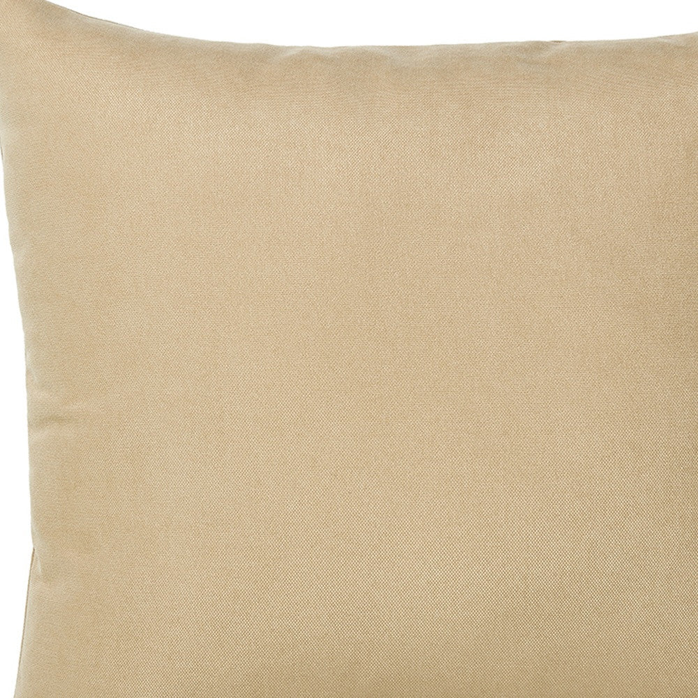 Set of Two 18" Beige Throw Pillow Covers-4
