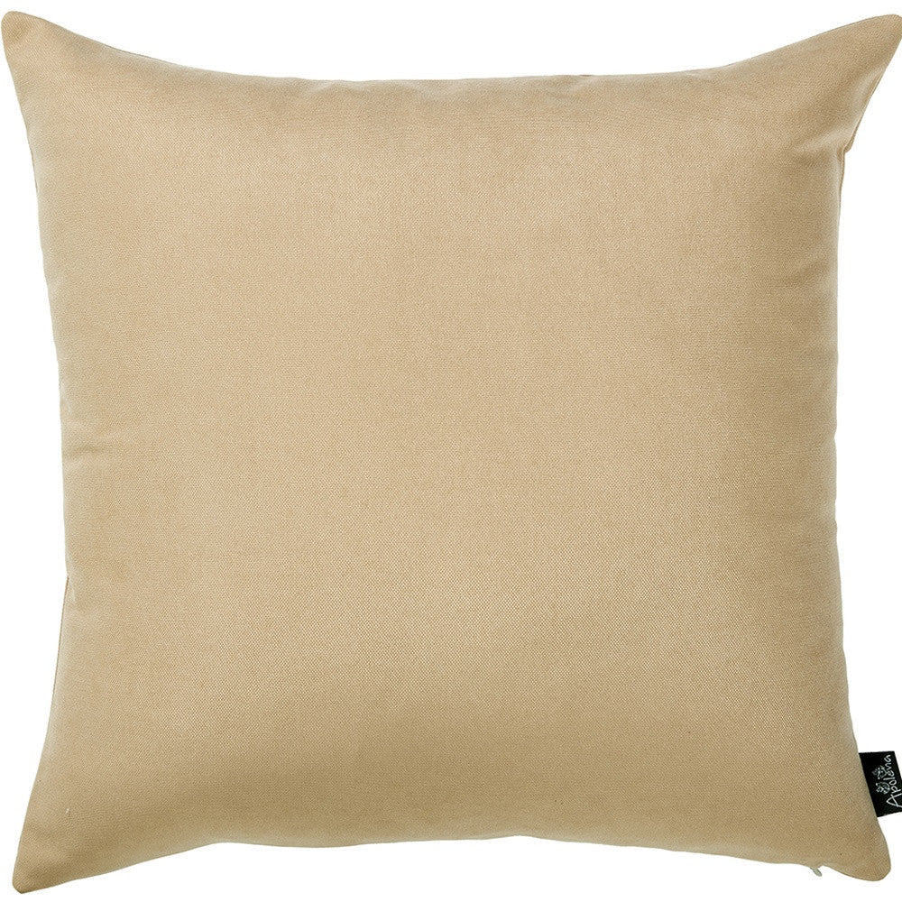 Set of Two 18" Beige Throw Pillow Covers-5