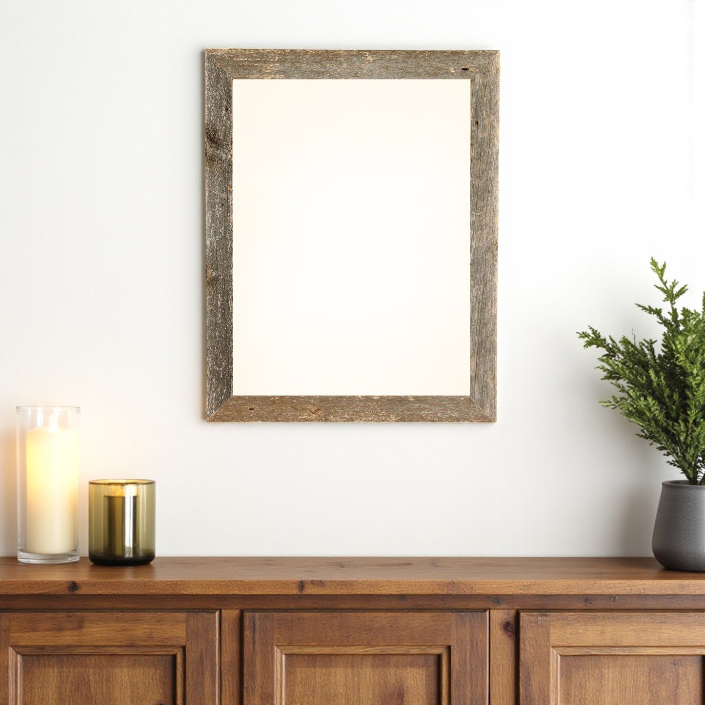 16" x 20" Gray Solid Wood Hanging Picture Frame-0