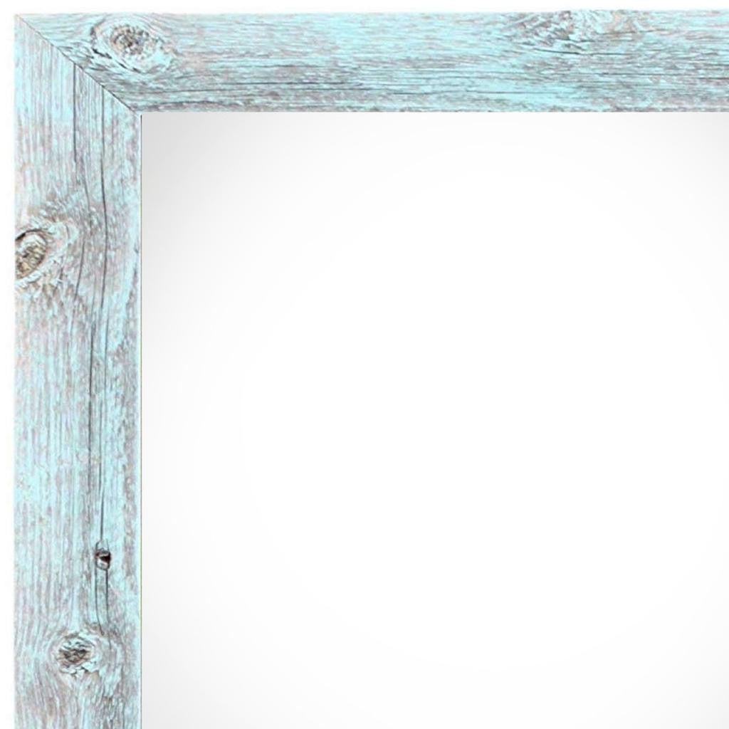 10" x 10" Blue Solid Wood Hanging Picture Frame-3