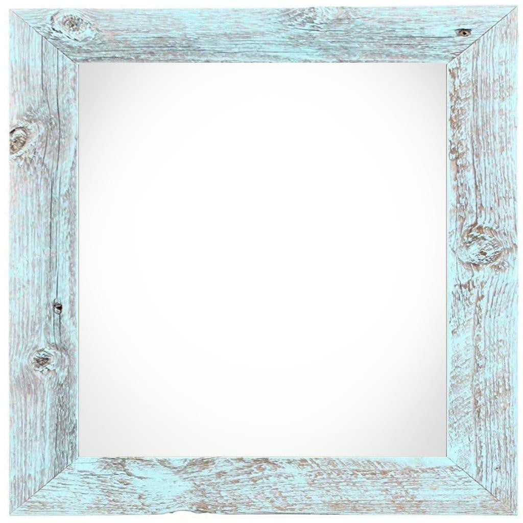 10" x 10" Blue Solid Wood Hanging Picture Frame-2