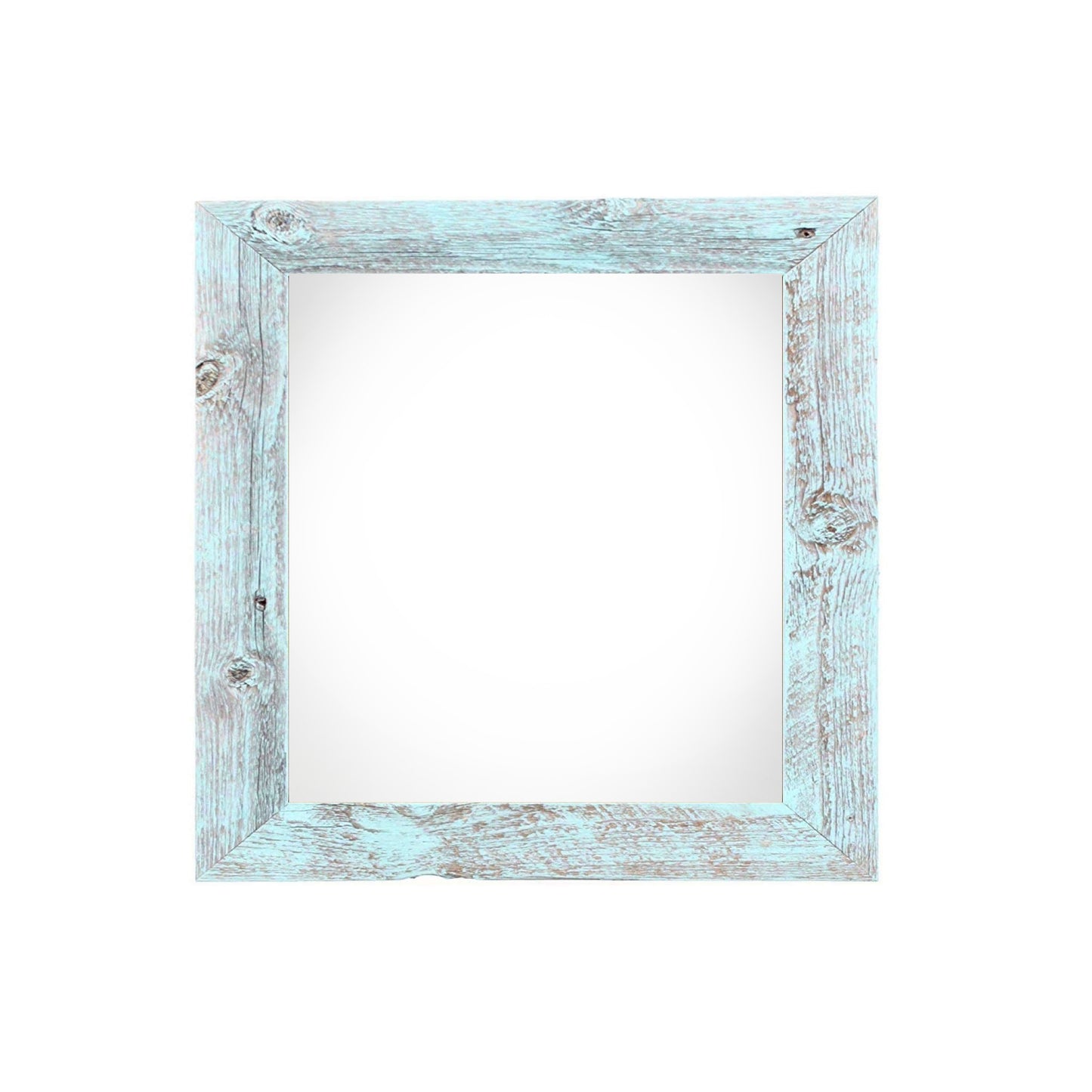 10" x 10" Blue Solid Wood Hanging Picture Frame-1