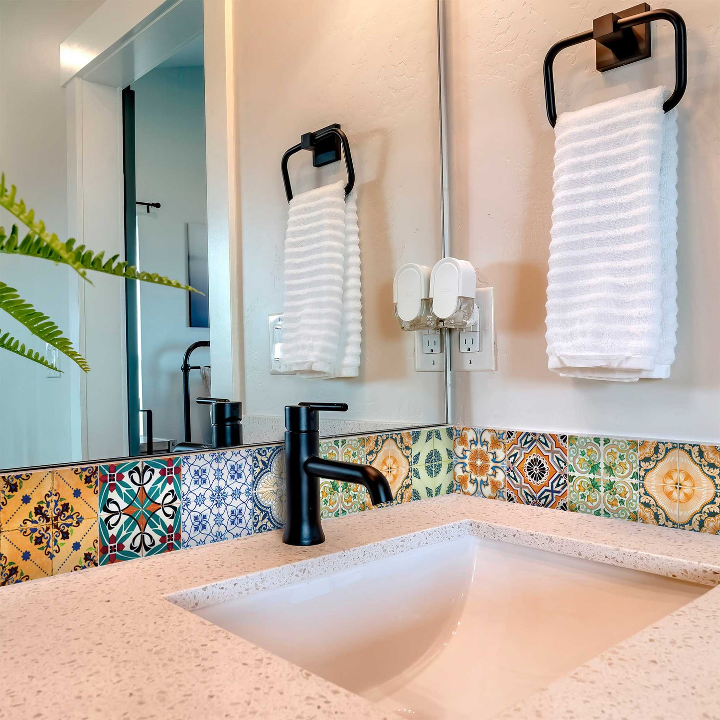 8" X 8" Josephina Mutli Mosaic Peel and Stick Tiles-1