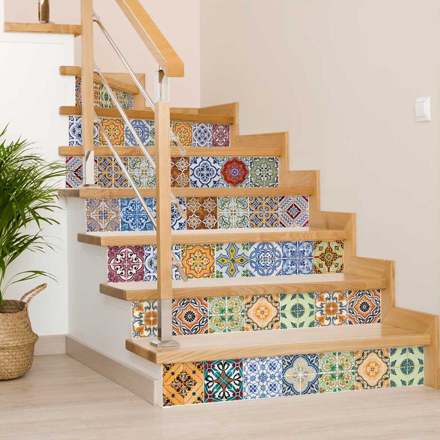 8" X 8" Josephina Mutli Mosaic Peel and Stick Tiles-4
