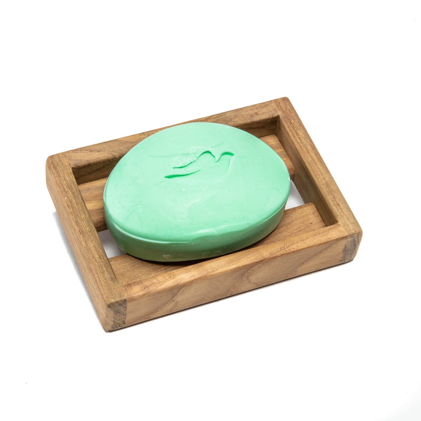 Traditional Solid Teak Vanity Soap Dish-0