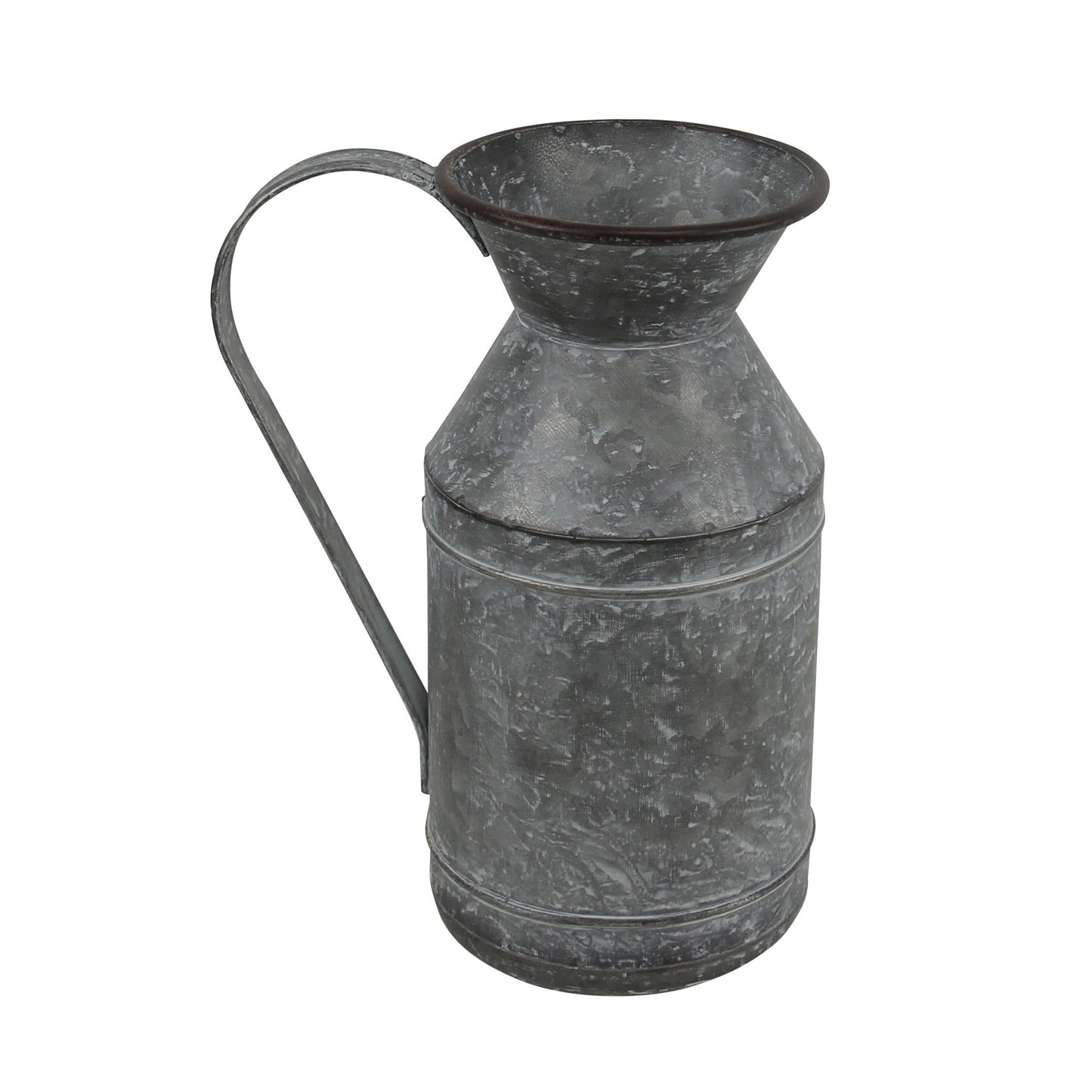 11" Gray Metal Jug Vase-2