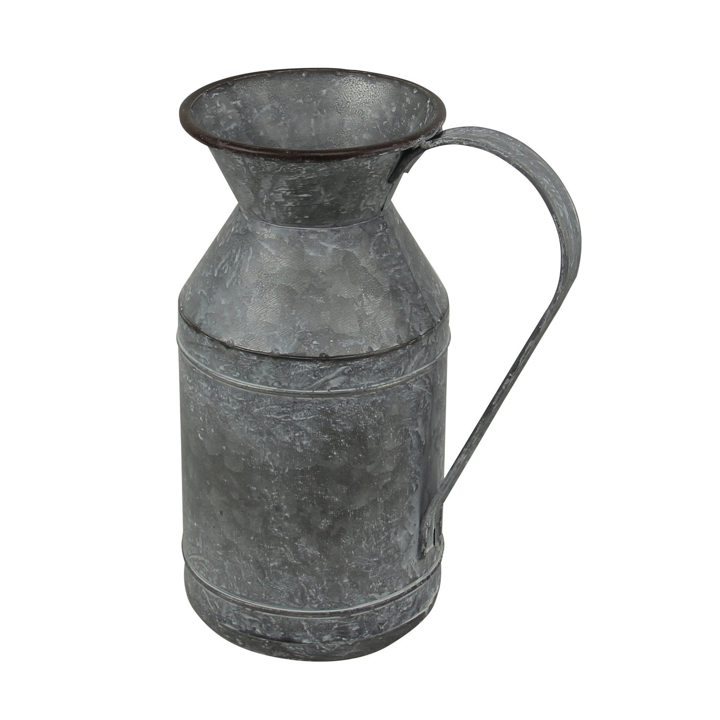 11" Gray Metal Jug Vase-5