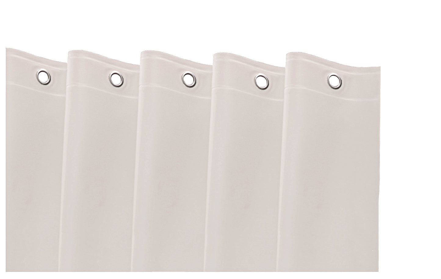72" White Vinyl Shower Curtain Liner-0