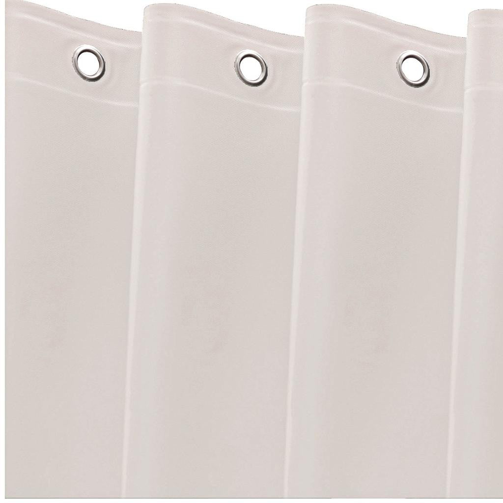72" White Vinyl Shower Curtain Liner-4
