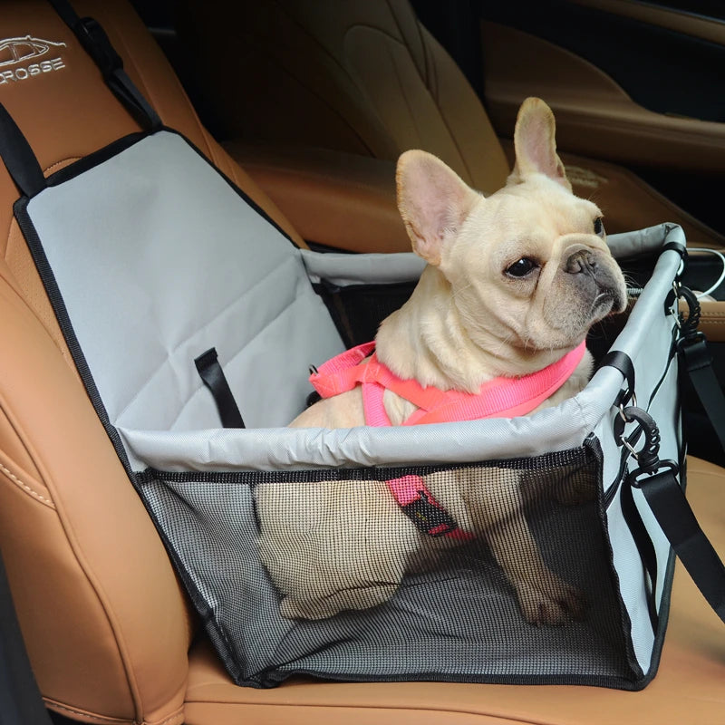 Portable Dog Car Seat for Small Pets – Secure & Comfortable Booster Carrier for Travel