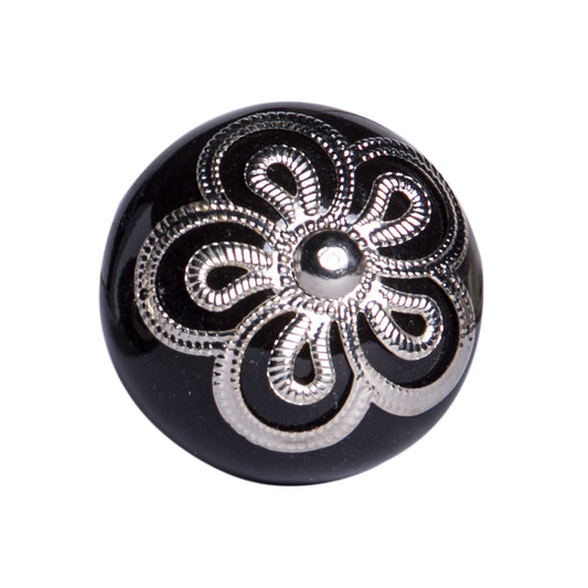 1.5" X 1.5" X 1.5" Ceramic Metal Multicolor 12 Pack Knob-0