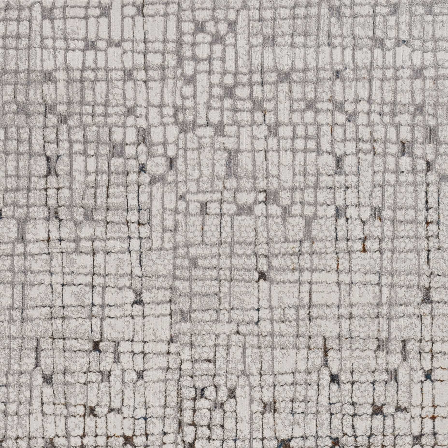 7' Gray And Black Abstract Area Rug-2