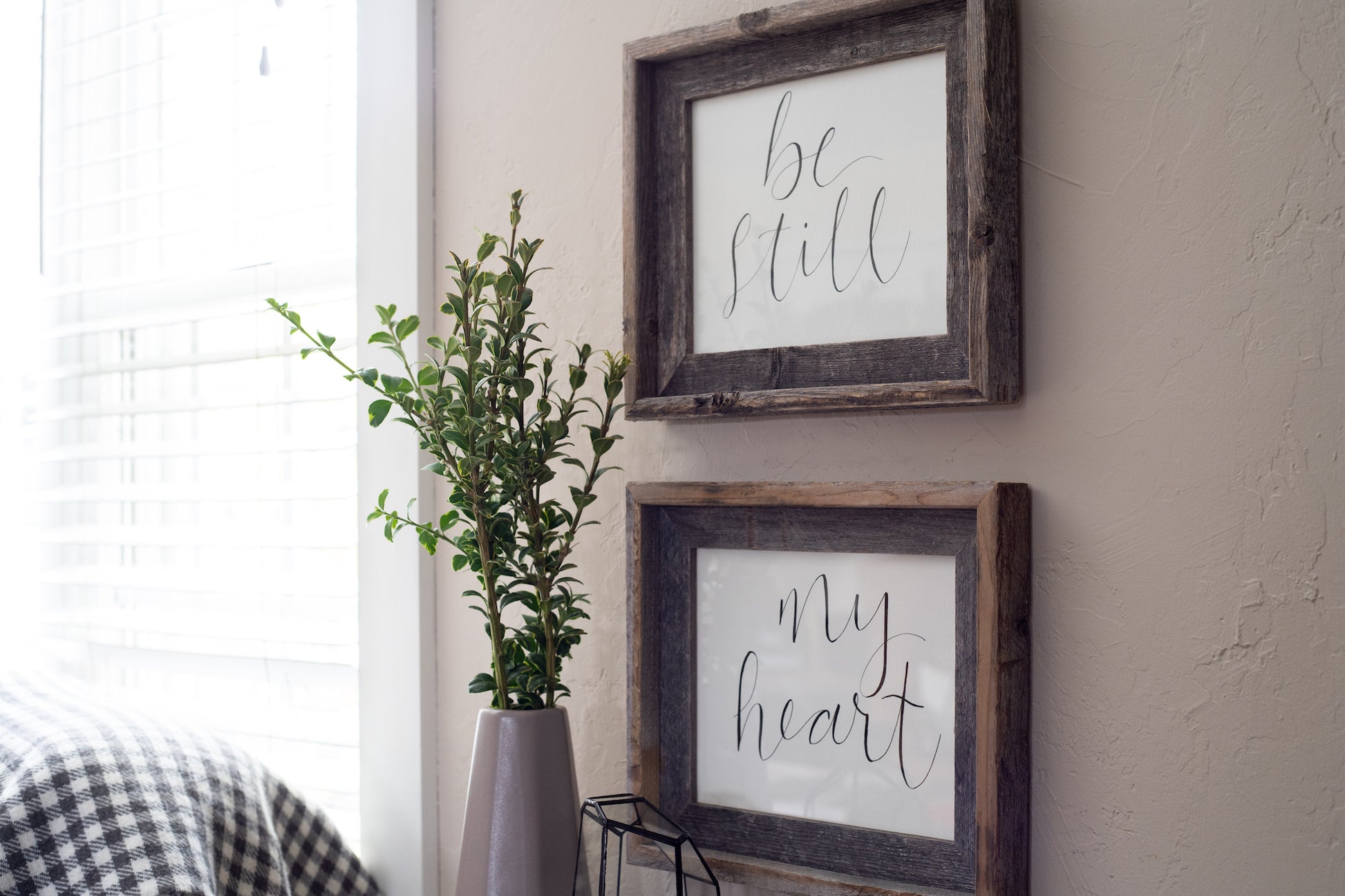 8" x 10" Gray Solid Wood Tabletop Picture Frame-4