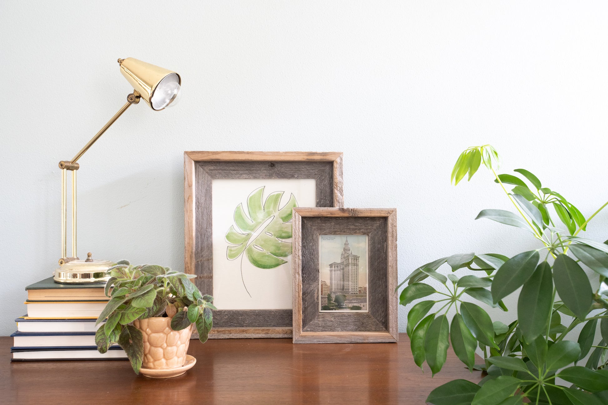 8" x 10" Gray Solid Wood Tabletop Picture Frame-5