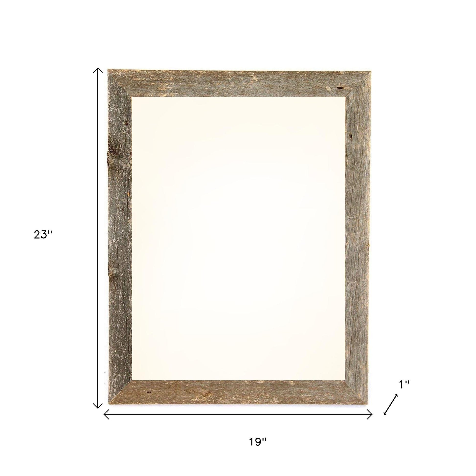 16" x 20" Gray Solid Wood Hanging Picture Frame-6