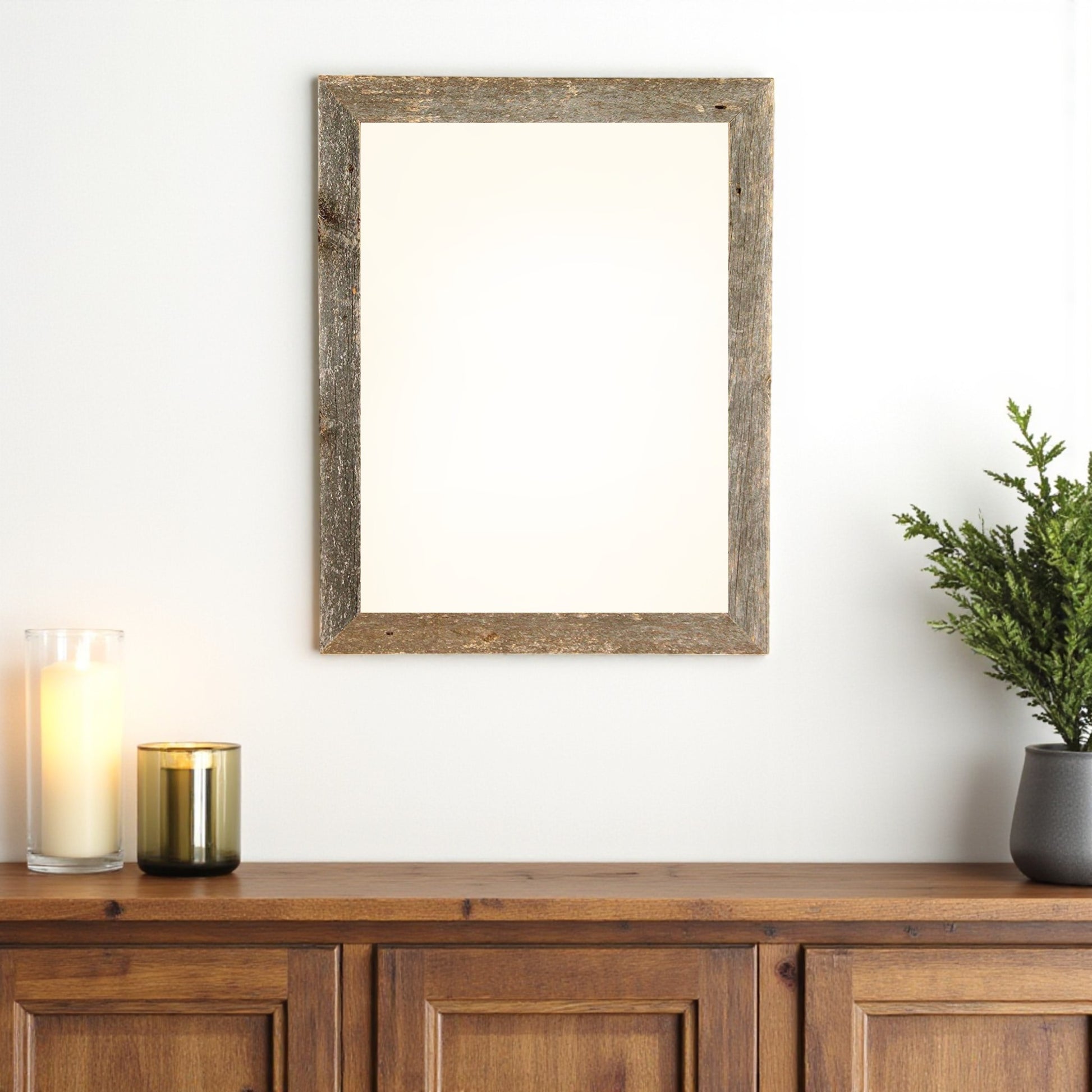 16" x 20" Gray Solid Wood Hanging Picture Frame-0