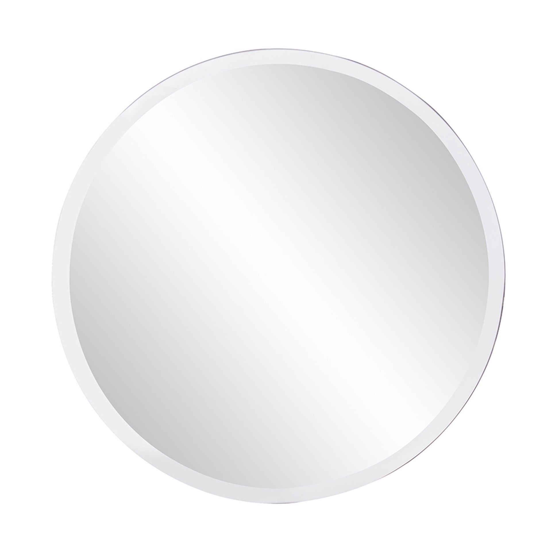 28" Gray Round Unframed Accent Mirror-2