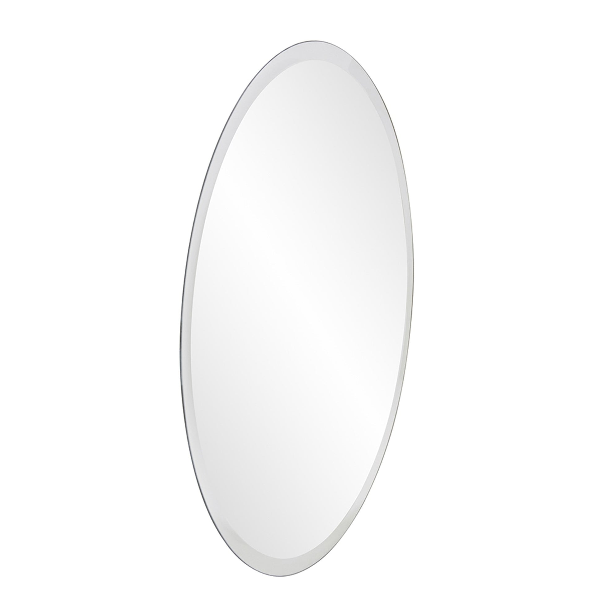 28" Gray Round Unframed Accent Mirror-3