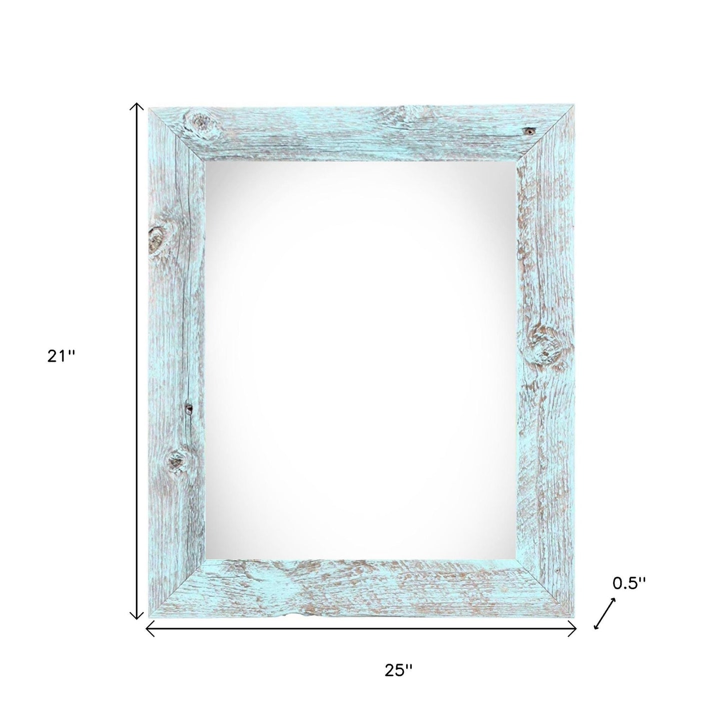 16" x 20" Blue Solid Wood Hanging Picture Frame-5