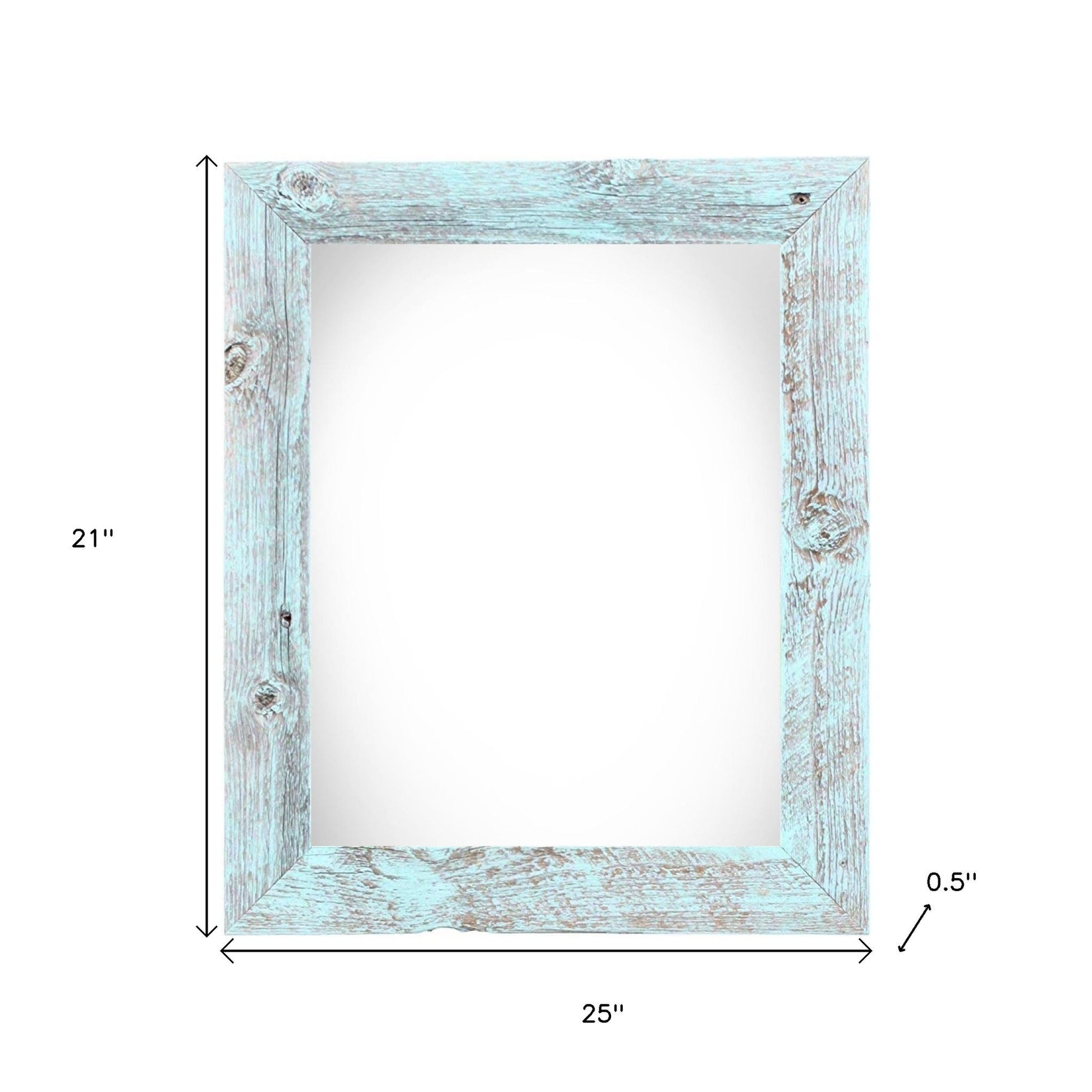 16" x 20" Blue Solid Wood Hanging Picture Frame-5