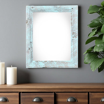 16" x 20" Blue Solid Wood Hanging Picture Frame-0
