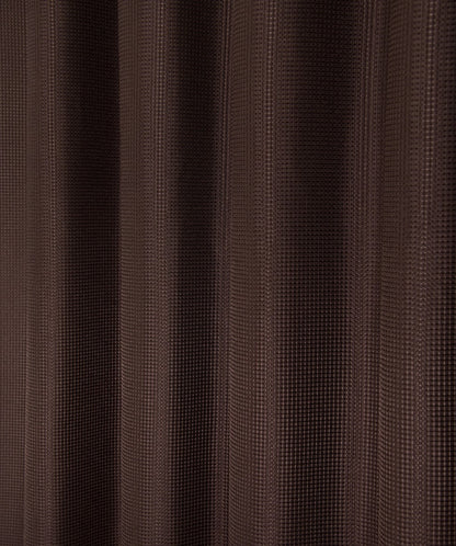 Luxurious Brown Waffle Weave Shower Curtain-2