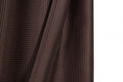 Luxurious Brown Waffle Weave Shower Curtain-3