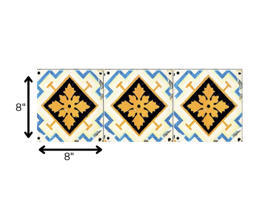 8" x 8" Gold Snowflake Peel and Stick Removable Tiles-7