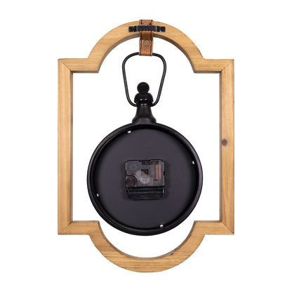 Wooden Frame Hanging Wall Clock-3