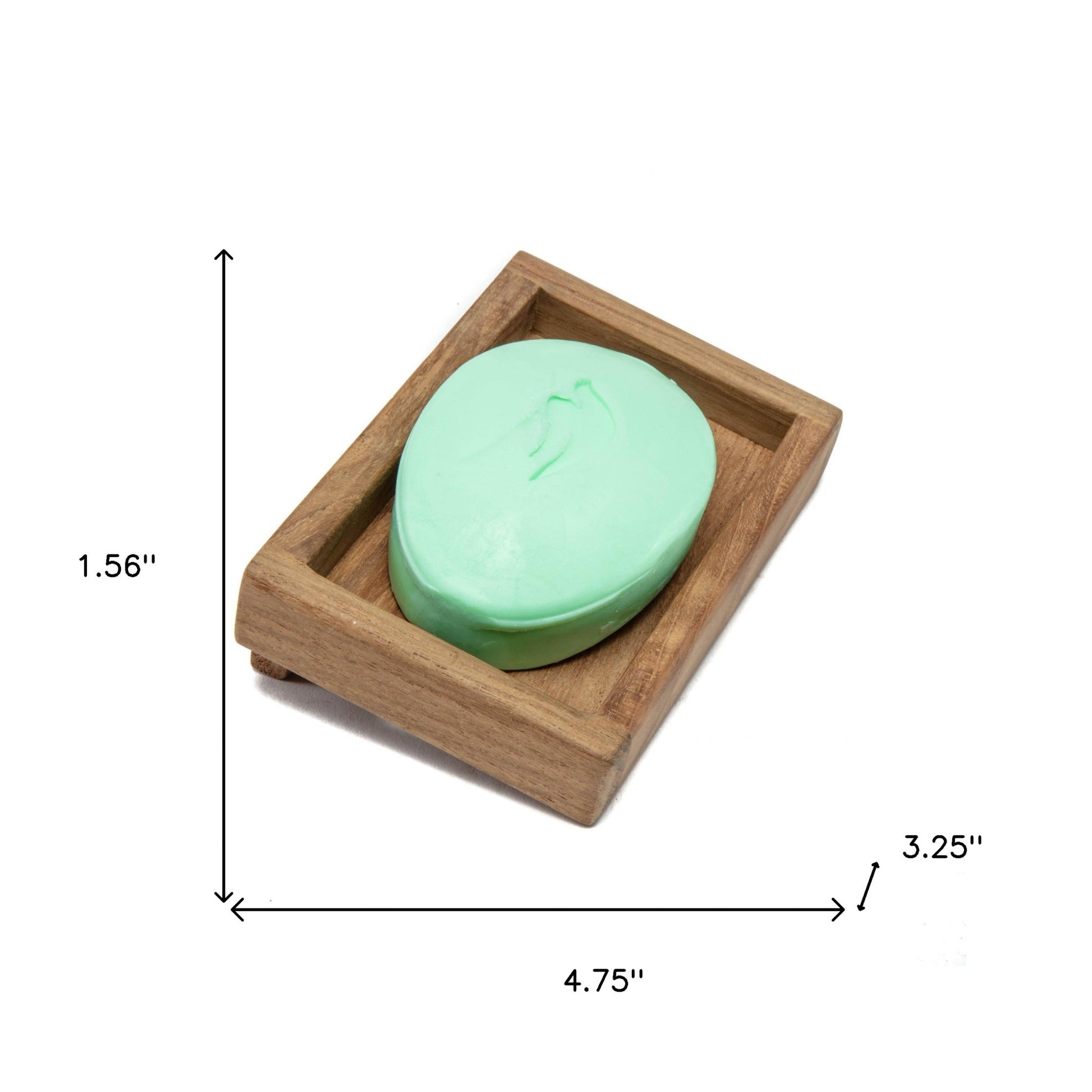 Traditional Solid Teak Wall Mount Soap Dish-7