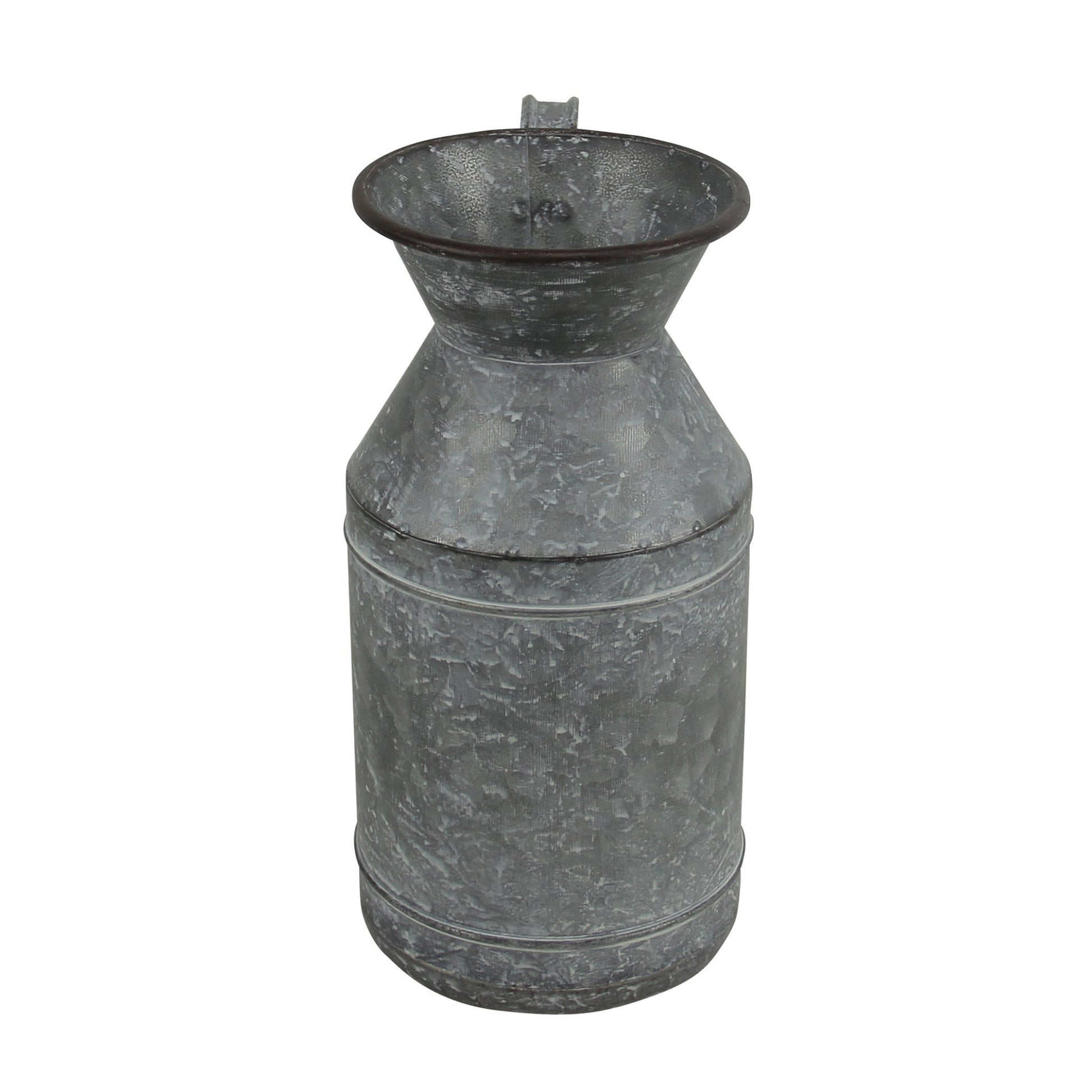 11" Gray Metal Jug Vase-3