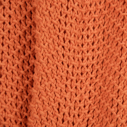 Orange Woven 100% Cotton Throw Blanket-4