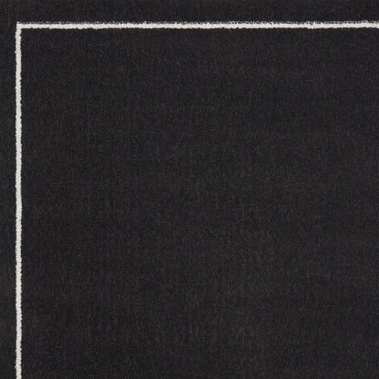3' X 5' Black And Ivory Indoor Outdoor Area Rug-2