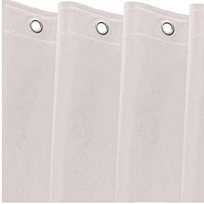 72" White Vinyl Shower Curtain Liner-3