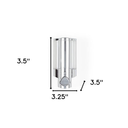 Silver Heavy Duty Plastic Wall Mount Soap Dispenser-6